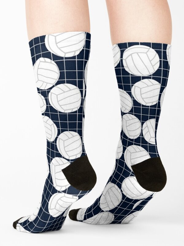 ถุงเท้าลายวอลเลย์บอลสำหรับผู้ชายผู้หญิงถุงเท้าแฟชั่นใหม่