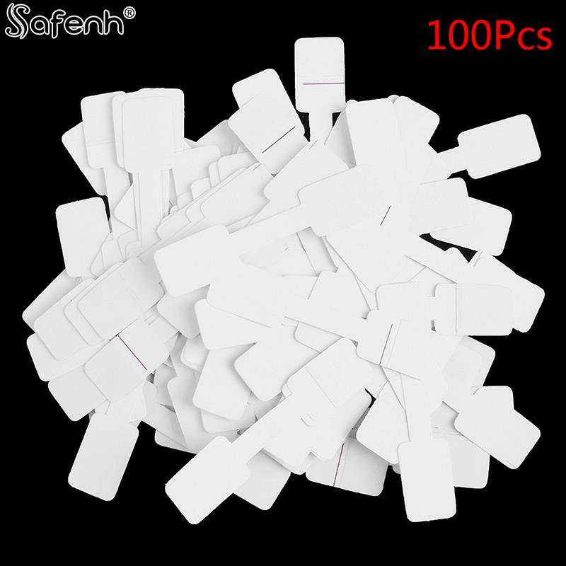 50/100Pcs/lot Blank Price Tags Necklace Ring Labels Paper Jewelry Display Card Labels Hangtag Stickers Paper 4styles