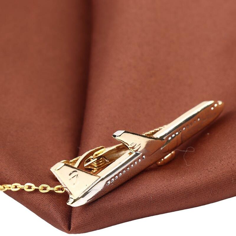 Klasyczny Design akcesoria w kształcie samolotu prezenty ślubne biżuteria samolot klipy mężczyźni spinka do krawata spinka do krawata spinka do krawata naszyjnik krawatowy przypinka