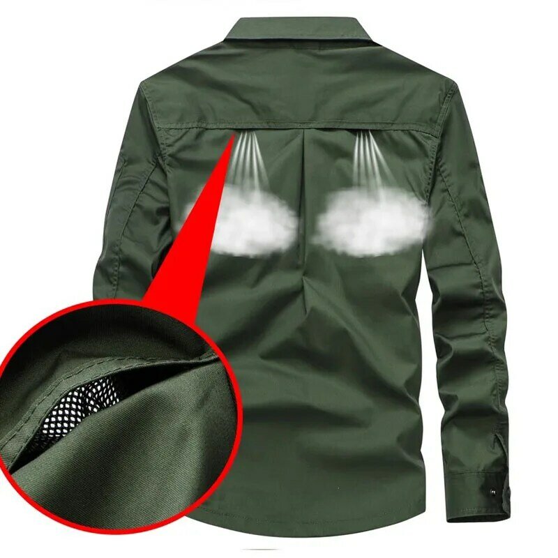 Zomer Tactische Sets Heren Buiten Ademend Meerdere Zakken Gevechtstraining Militaire Lange Mouw Shirts Cargo Broek Pak Man