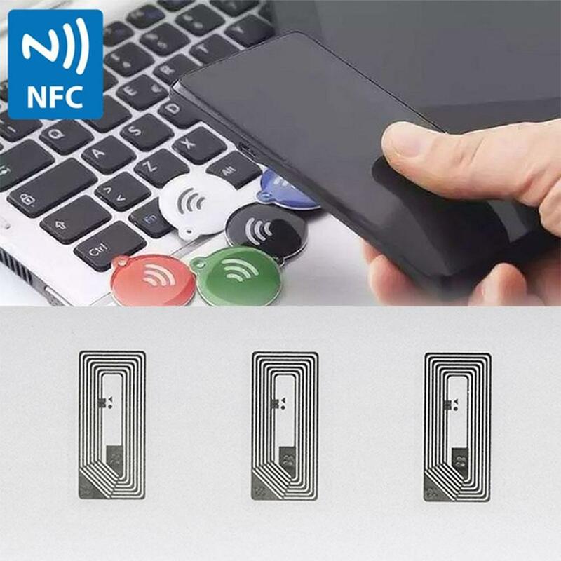 10pcs NFC Chip Ntag213 Sticker Wet Inlay 13.56MHz NTAG213 etichetta Tag Wifi Tag 2*1cm Wifi NFC Antenna Nfs Tag NFC Tag Sticker