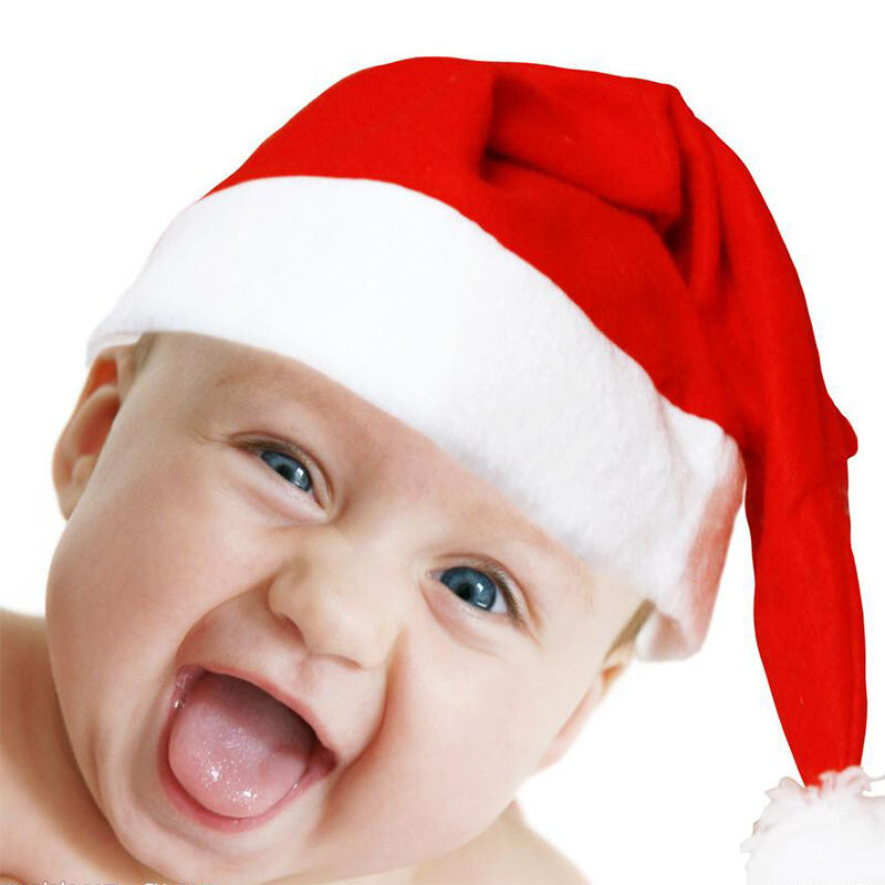 Papai Noel chapéus para adultos e crianças, decorações de Natal, direto vendido, alta qualidade, 3 chapéus, presentes