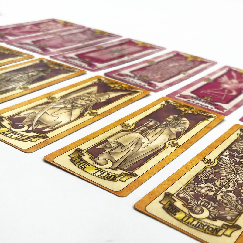 Anime Cosplay Tarot Cartas, Card Captor, Sakura, KINOMOTO, Clow Cartas, Papel Prop, Cartão de Poker