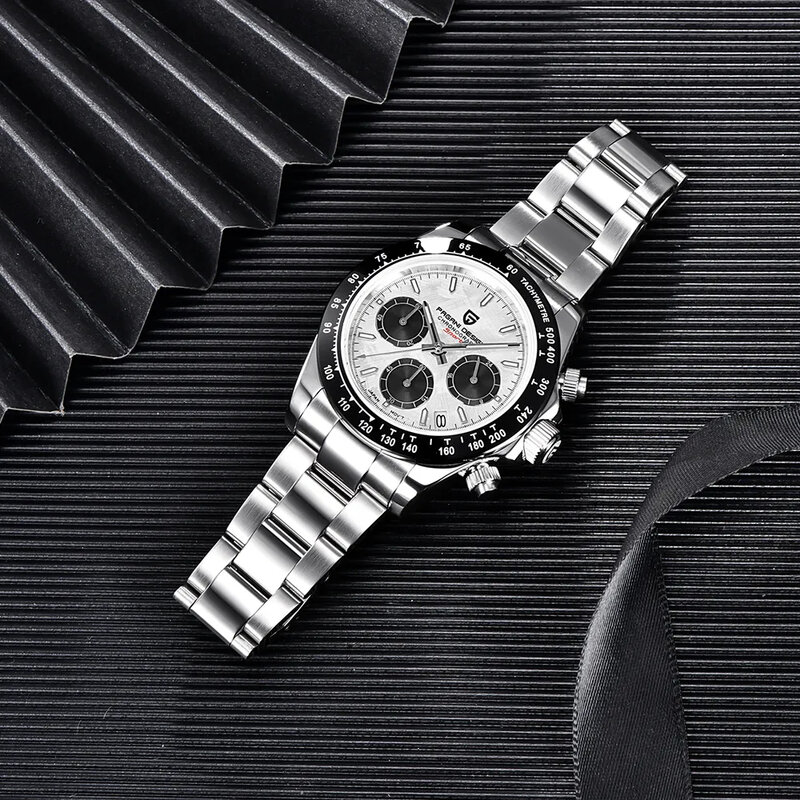 Часы наручные Pagani Design Мужские кварцевые, модные деловые, с сапфировым стеклом, Водонепроницаемость 10 бар, 2024