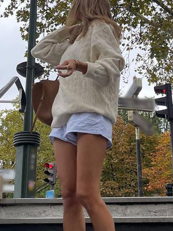 Pulôver feminino de gola alta com balão, suéteres de manga comprida, gola redonda, casaco monocromático, outono e inverno 2021