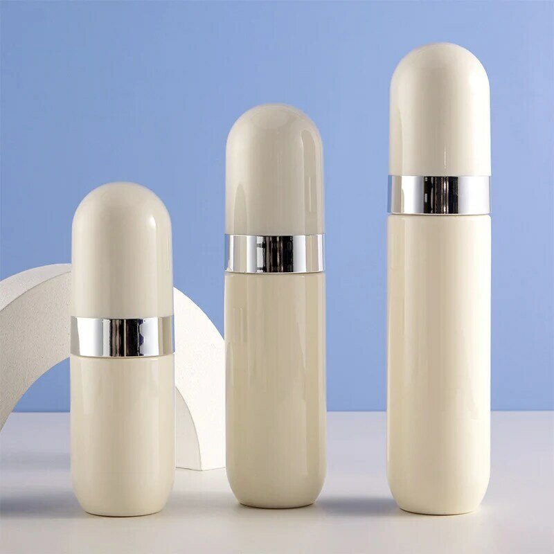 Пластиковый мини-флакон с распылителем в форме капсулы, портативный флакон для парфюма, разноцветный многоразовый флакон, 40 мл/60 мл/80 мл, 1 шт.