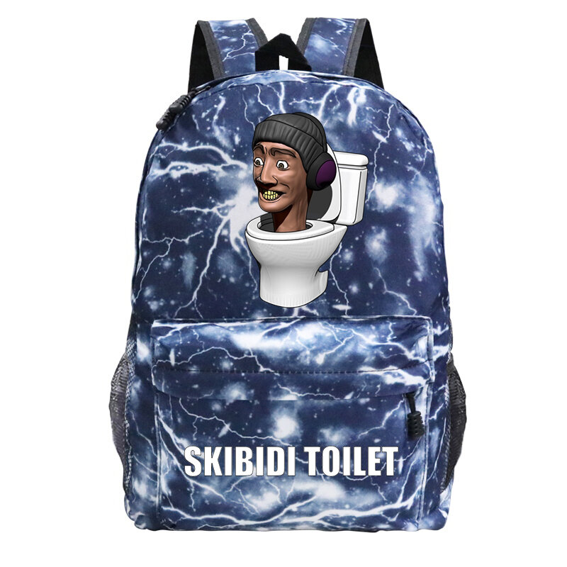 Fashion Skibidi Toilet School Bag per adolescenti ragazze ragazzi Cartoon Bookbag per bambini zainetto per bambini Skibidi Toilet zaini