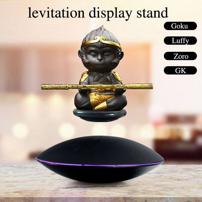 Regalo fantasia levitazione magnetica espositore rotante piattino volante nero decorazione pubblicitaria Stand Display Touch Switch