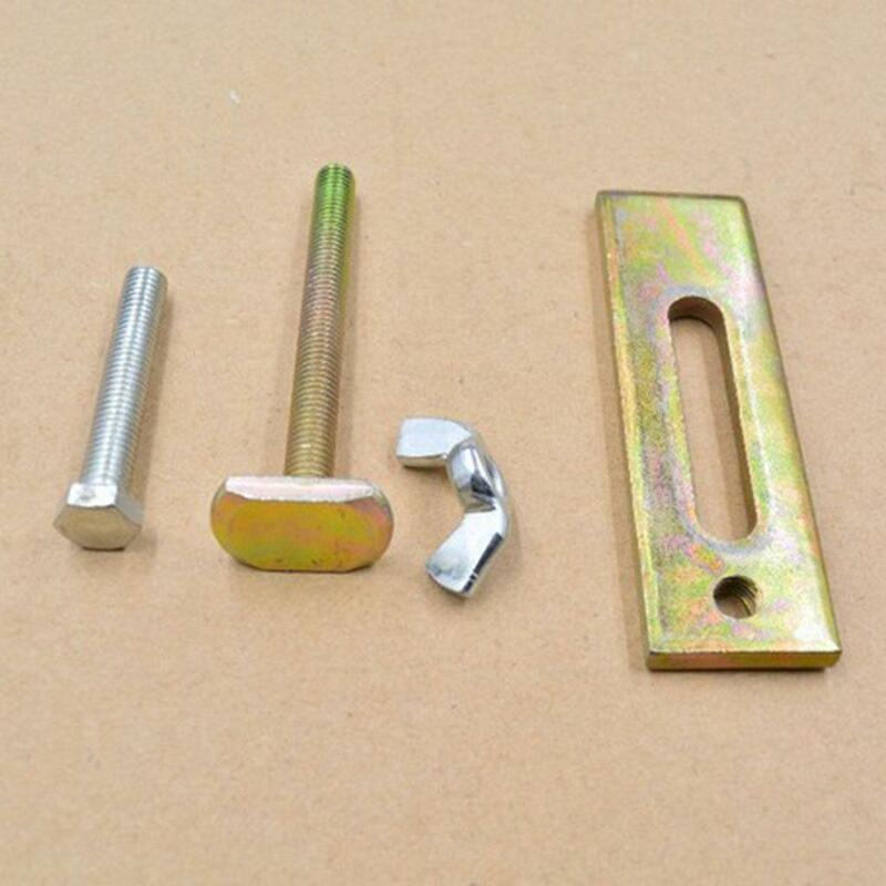 Accesorio de placa de abrazadera de prensa CNC de acero, piezas de máquina de tallado de pista en T, accesorios