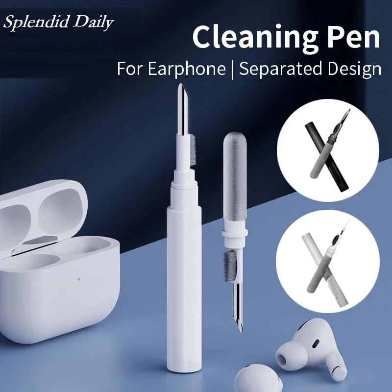 Bluetooth Earphones Cleaner Kit for Airpods Pro 1 2 Earbuds Pen Brush Wireless Headphones Case Cleaning Tools for Iphone Samsung