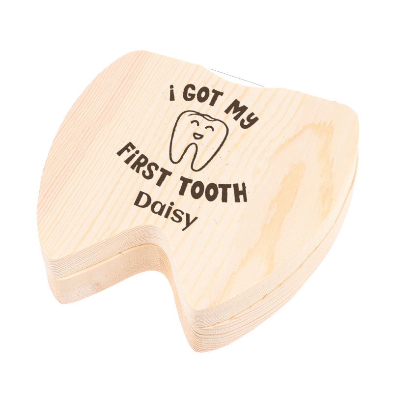 Personalized with Tooth Box Tooth Fairy Box Tooth Box for Milk Teeth with Name Gift Baby Keepsakes Teeth Box 13-24m m