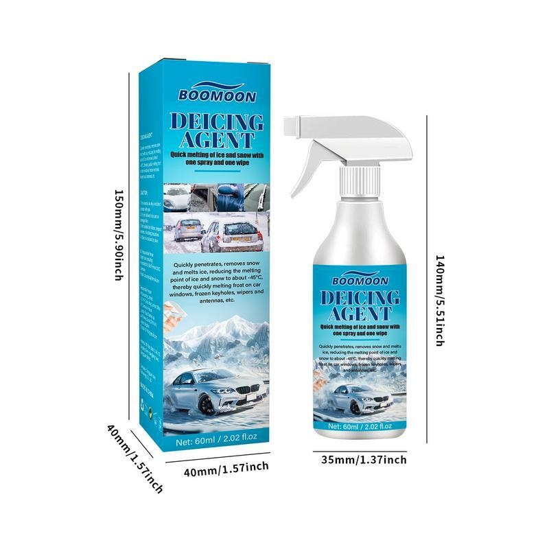 Defrost Spray Windshield De-Icer For Car Windshield Quickly And Easily Melts Ice Frost And Snow Minimal Scraping Improve