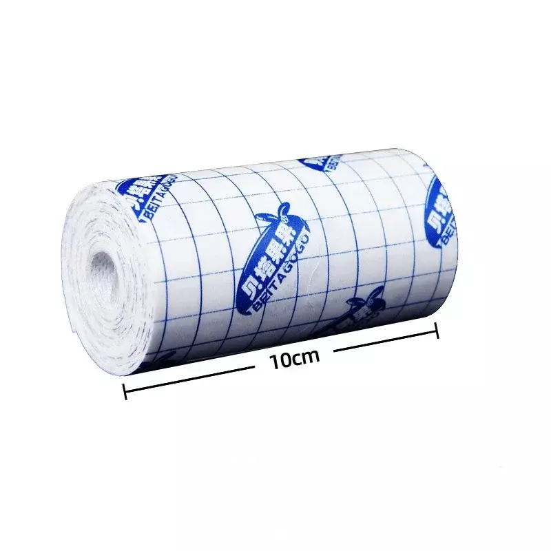 防水自己粘着固定テープ、便利な通気性のある大きな包帯、不織布巻き応急処置、10cm x 5m、1ロール