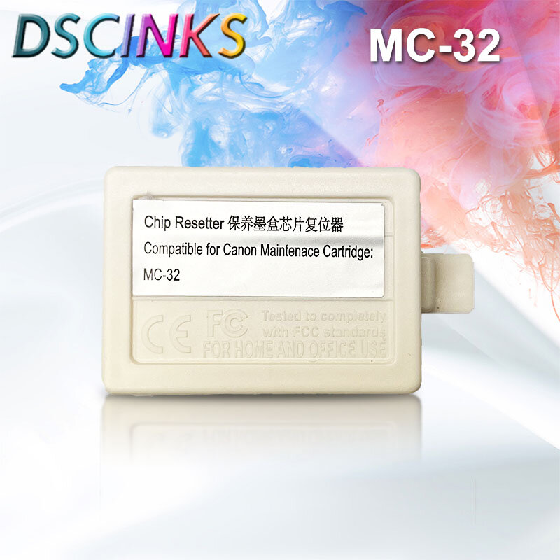 MC32 MC-32 Resetter del Chip del serbatoio di manutenzione per Canon imagePROGRAF TC-20 TC-5200 TC-5200M TC20 TC5200 TC5200M dispositivo di ripristino della stampante