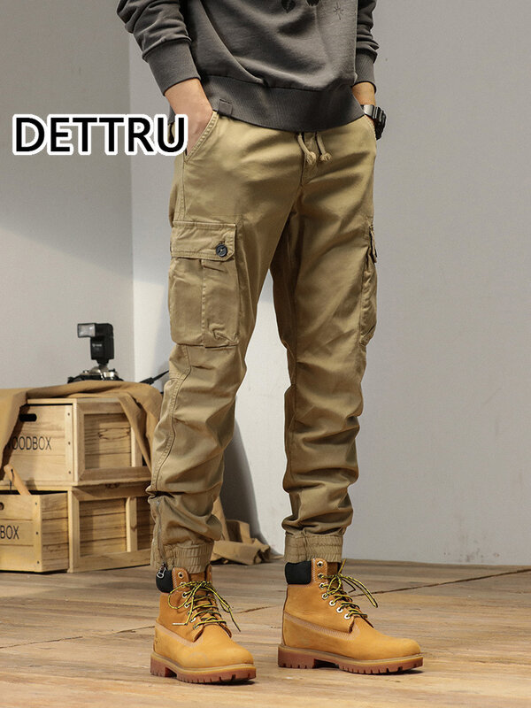 Spring and summer new simple fashion high sense casual Japanese overalls men's youth outdoor