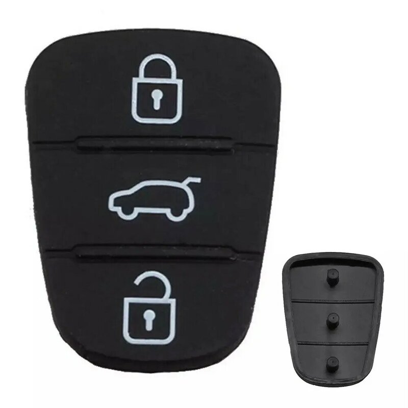 3 Buttons Remote Car Key Shell Rubber Pad For HYUNDAI KIA I20 I30 Ix35 Ix20 Rio Key Case Fob Case Cover
