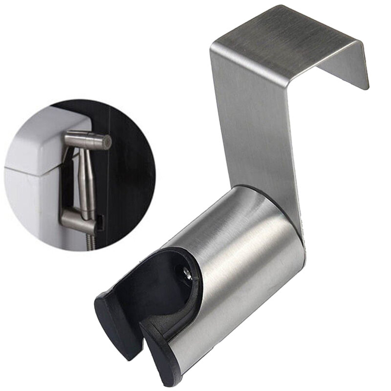 Bidet Sprayer Hook Holder Free Nail For Bidet Spraye Toilet Stainless Steel Hanging Bracket Hand Shower Tools