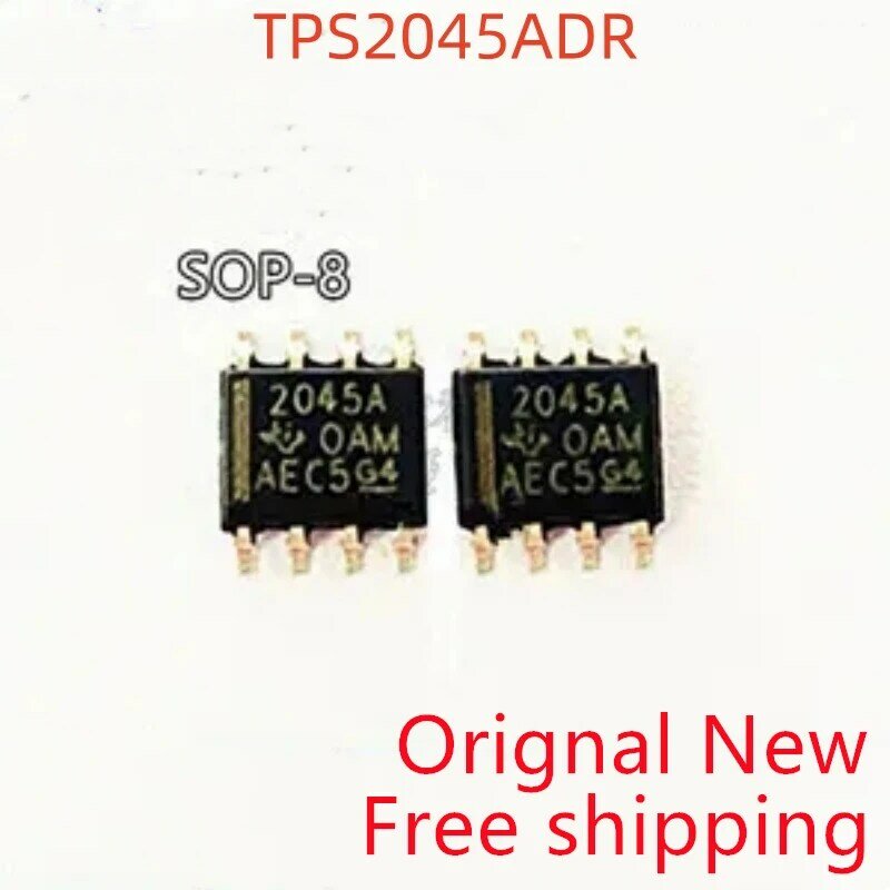 10piece New Original TPS2045ADR TPS2045ADRG4 TPS2045A 2045A 【IC 500MA PWR DIST SWITCH 8-SOIC】