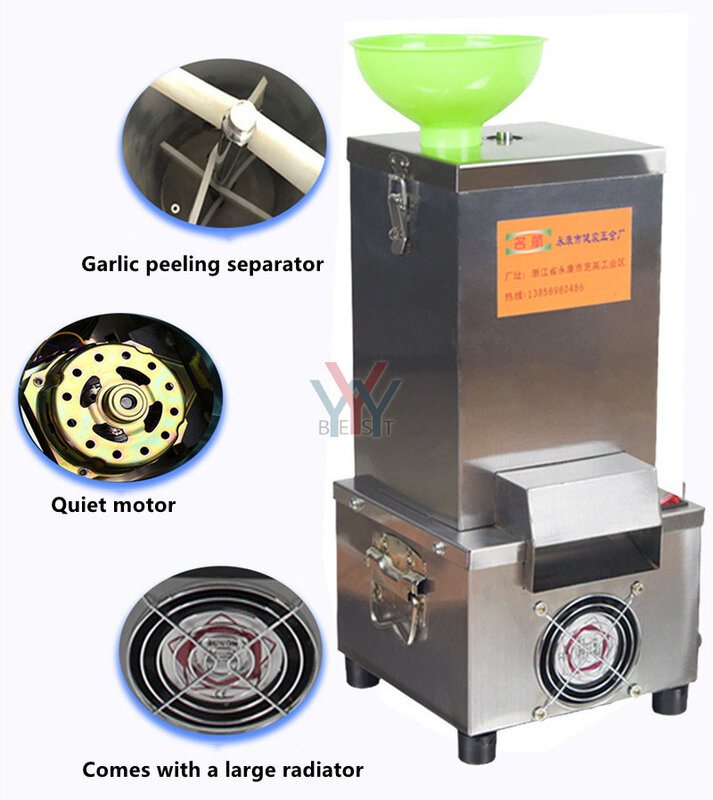 Commerciële Elektrische Knoflook Peeling Machine Automatische Knoflook Dunschiller Huishouden Knoflook Dunschiller