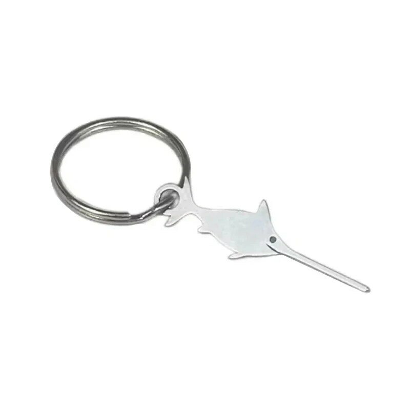 Ferramenta chave de forma de espadarte portátil dedal universal Agulha de aço inoxidável para smartphone Sim Card Remoção de bandeja