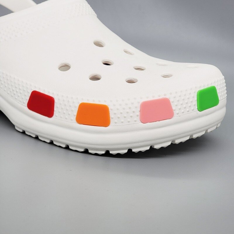 14 pezzi foro decorazione scarpa blocchi colorati luminosi fibbia per scarpe staccabile fai da te sandali creativi accessori per bambini regalo per adulti