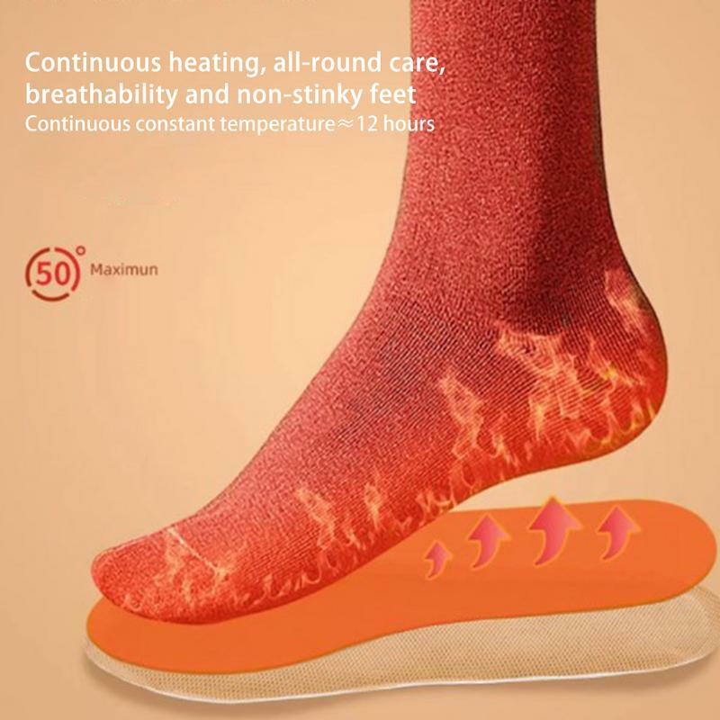 ให้ความร้อนด้วยตนเองพื้นรองเท้าด้านในสำหรับเดินเขาเดินทำงาน
