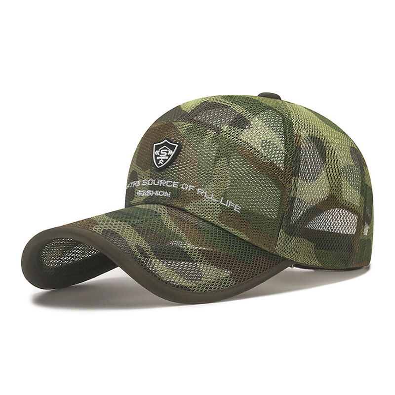 Outdoor Camouflage Mesh Baseball Cap Men Cap Summer Unisex Men And Women Camo Baseball Cap Trucker Hat Army Tactical Casquett