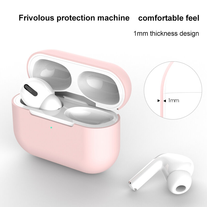Capa De Silicone Para Apple Airpods Pro, Acessórios Do Fone De Ouvido, Capa Protetora Bluetooth para Air Pod Pro 3