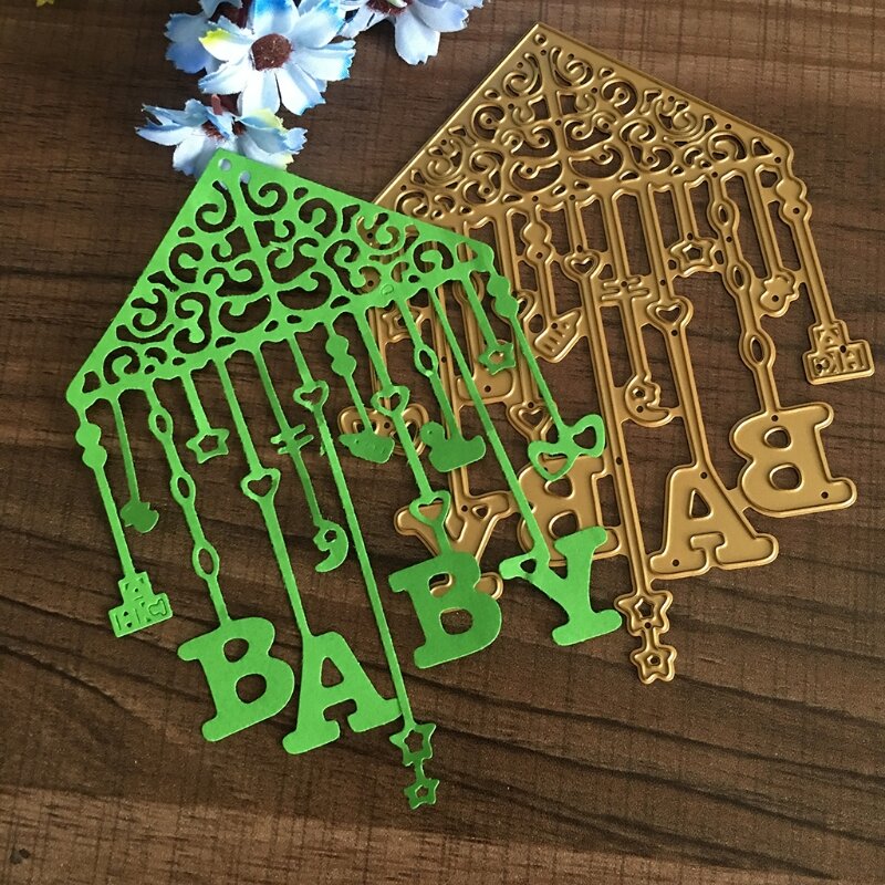 Metalowe wykrojniki szablony do scrapbookingu dla dzieci DIY album papierowy ręcznie robione kartki prezent F0T4