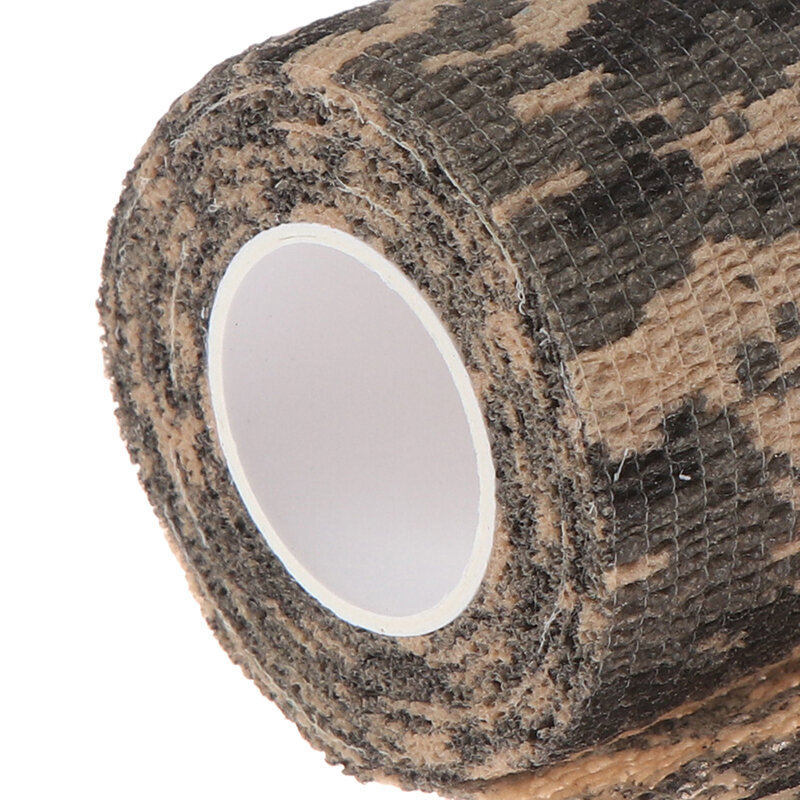 伸縮性のあるラップテープアーミーステッカー屋外ハンティングカモフラージュステルステープ防水ラップ耐久性のある自己粘着性弾性包帯
