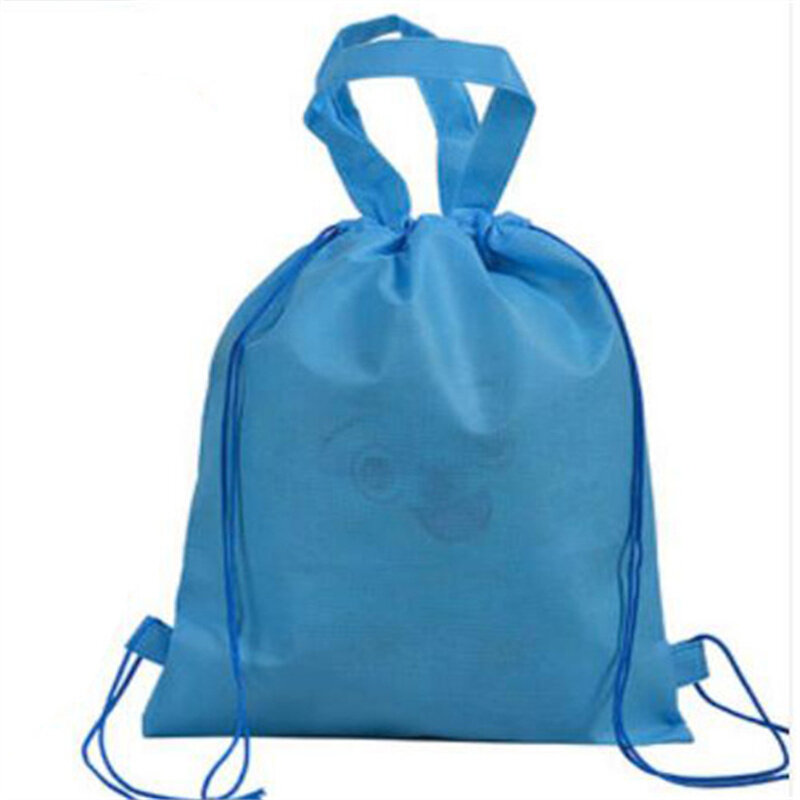 20 шт. рюкзак на шнурке, сумка-тоут для покупок, Подарочная сумка из нетканого материала, товары для бизнеса, настраиваемая многоразовая сумка с логотипом