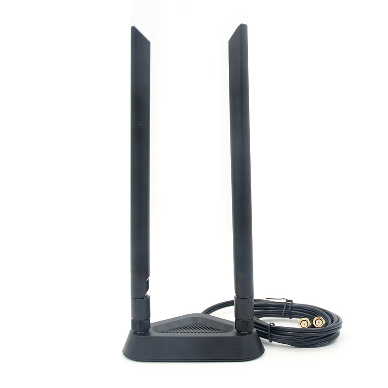 Wysoki zysk 2.4G 5.8G 5G podwójny przedłużacz kabla anteny zewnętrznej dla ASUS Router Wifi karty bezprzewodowej magnetyczna podstawa ssąca