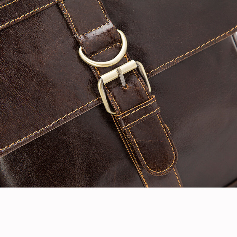Большие сумки через плечо WESTAL для мужчин, натуральная кожаная сумочка на застежке, кожаные модные мессенджеры, 1292
