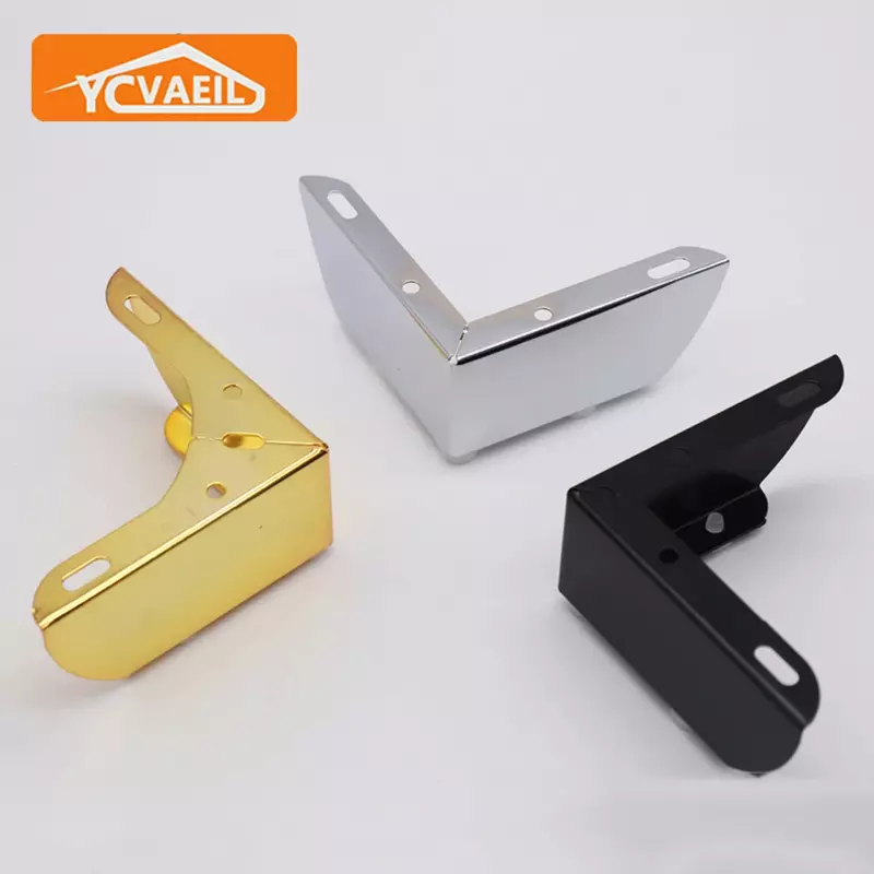 4pcs Metal Furniture Legs for Table Foot Modern Gold Coffee Chair Sofa Legs Dressers Bathroom Cabinet Replacement Foot Hardware