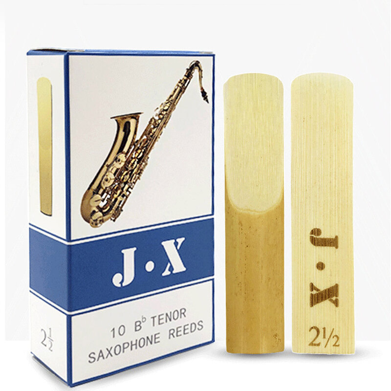 Cañas de saxofón Tenor Eb de 10 piezas, instrumento de viento de madera 2,5, Saxofón Soprano, clarinete, accesorios