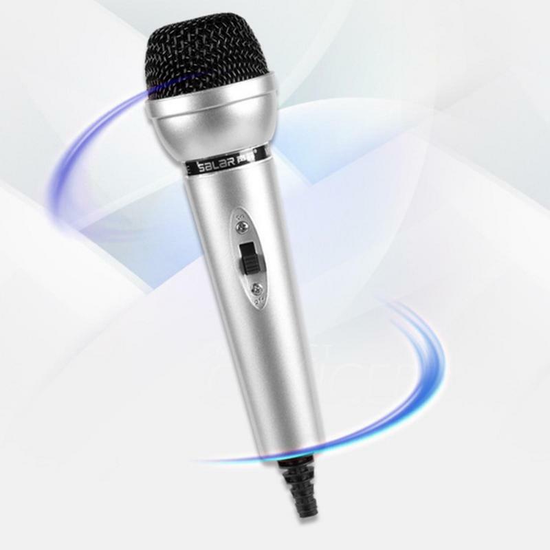 M9 Mic Cantando Karaoke Microfone, Computador Portátil Desktop Mic, Universal Multifuncional para Rede, Vocal