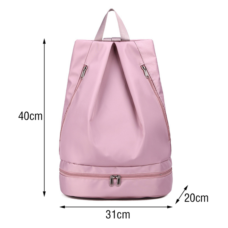 Вместительный рюкзак для фитнеса для женщин, Спортивная повседневная сумка с разделением для влажного и сухого наполнения, школьный ранец для путешествий, кемпинга