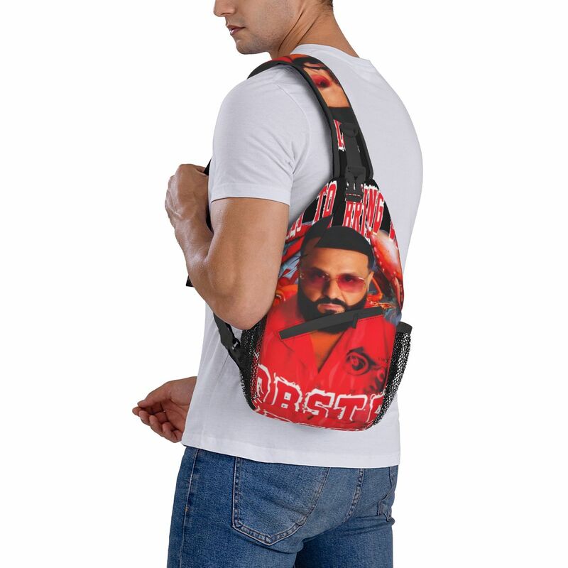 DJ Khaled Tell Em Bring Out The langosta Sling Bag, bandolera de pecho, mochila de hombro para senderismo al aire libre, mochila estampada Daypacks