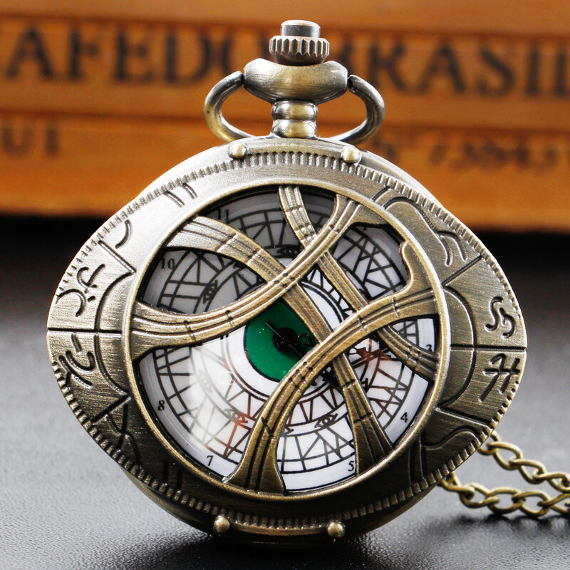 Unieke Persoonlijkheid Creative Pocket Fob Horloge Vintage Klassieke Student Mannen Vrouwen Quartz Ketting Zakhorloge Souvenir Reloj
