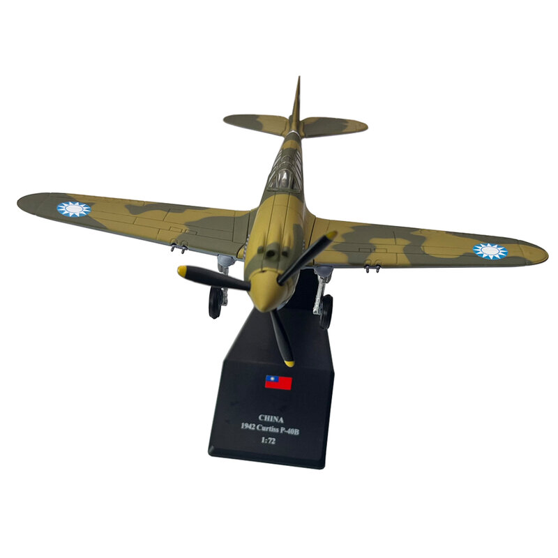1:72 1/72 Schaal Wwii Curtiss P40 Warhawk Jager Diecast Metalen Vliegtuig Vliegtuig Model Kinderen Cadeau Speelgoed Ornament