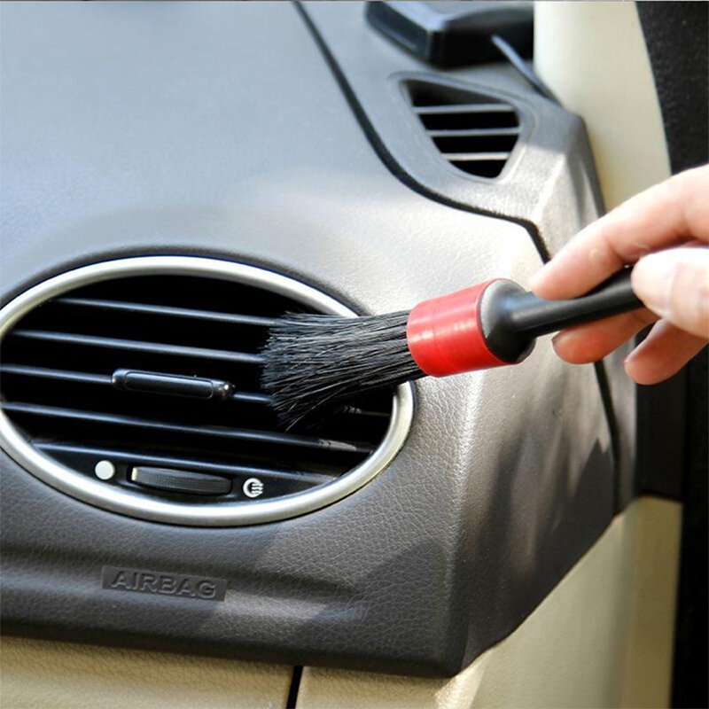 5 pezzi spazzole per dettagli auto spazzola per dettagli sedile pulito spazzola a fessura per autolavaggio per auto