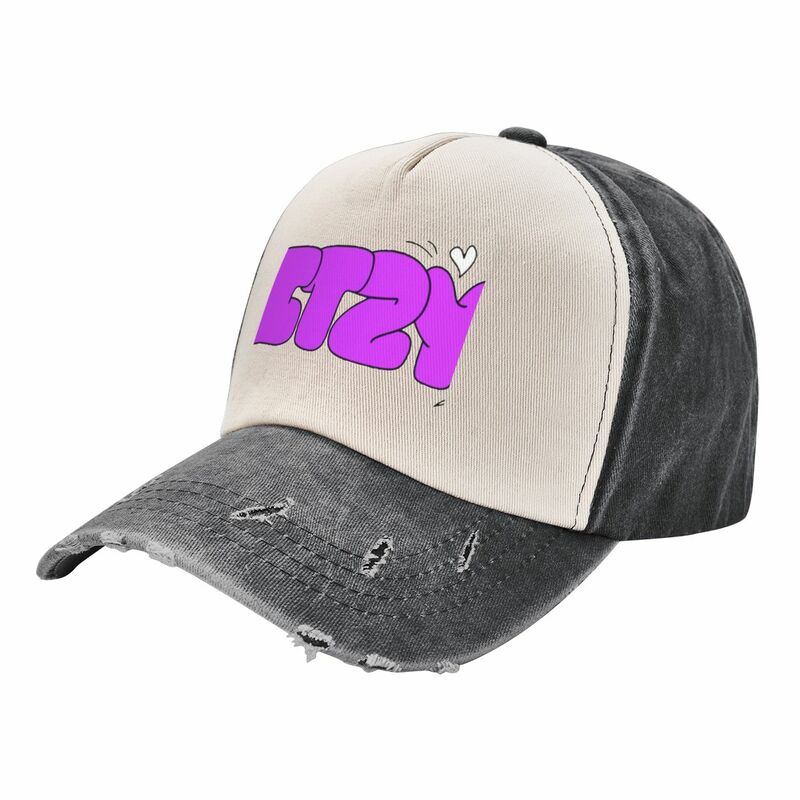 Itzy topi bisbol kpop cinta ungu untuk anak-anak, topi matahari olahraga lucu untuk pria dan wanita