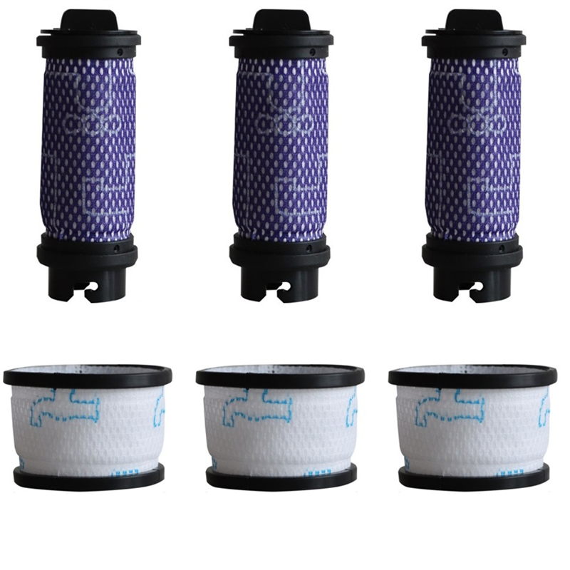 Фильтры для беспроводного пылесоса INSE N5 S6 S6P S600, Сменный фильтр для беспроводного пылесоса, первичный фильтр + вторичный фильтр, 3 комплекта