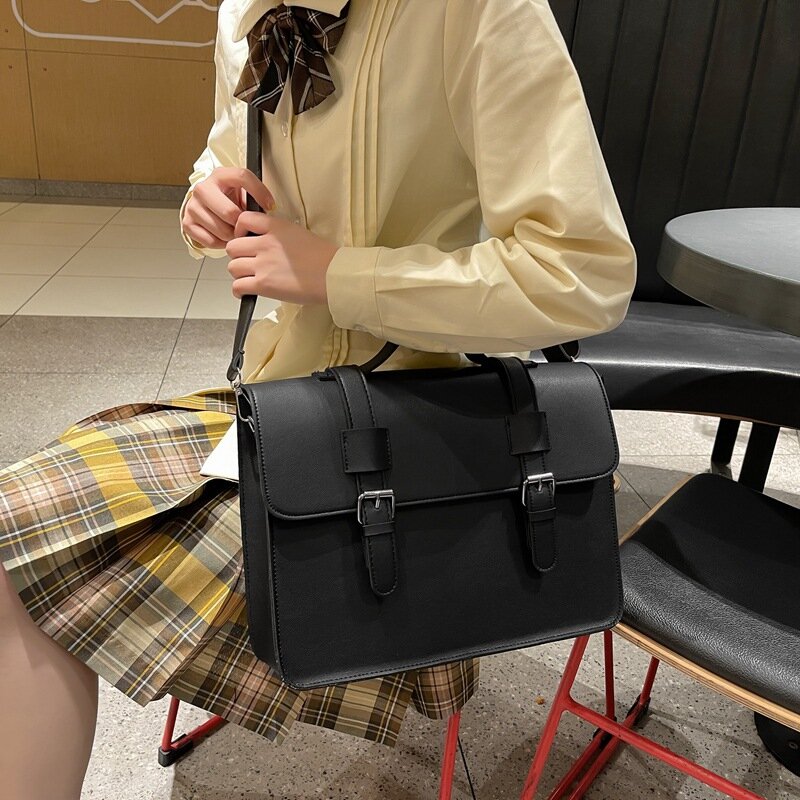 Bolso de mano grande de estilo japonés para niñas adolescentes, bolsos escolares, bolso de hombro, bolso cruzado JK