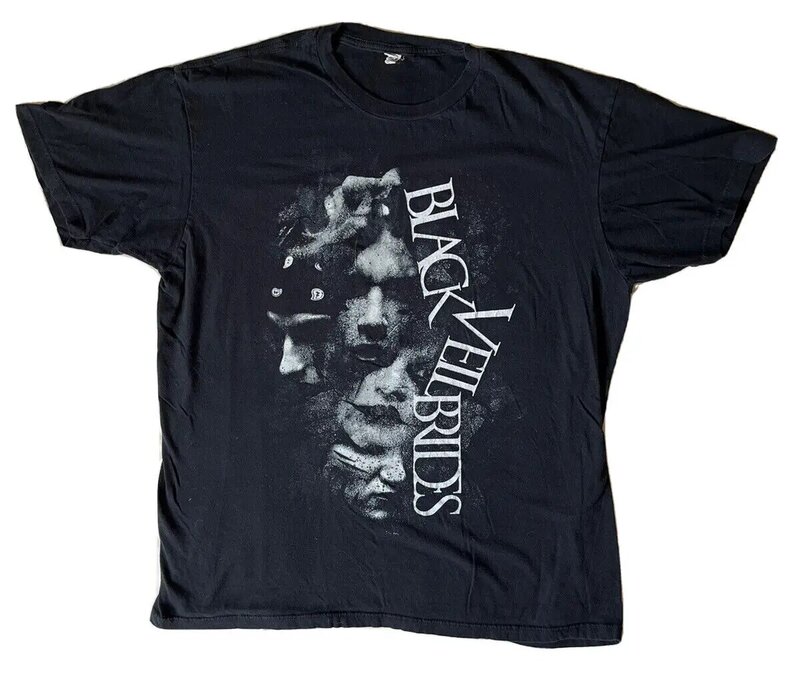 Camiseta Black Veil Brides, Heavy Rock Metal, Banda Gótica, XL