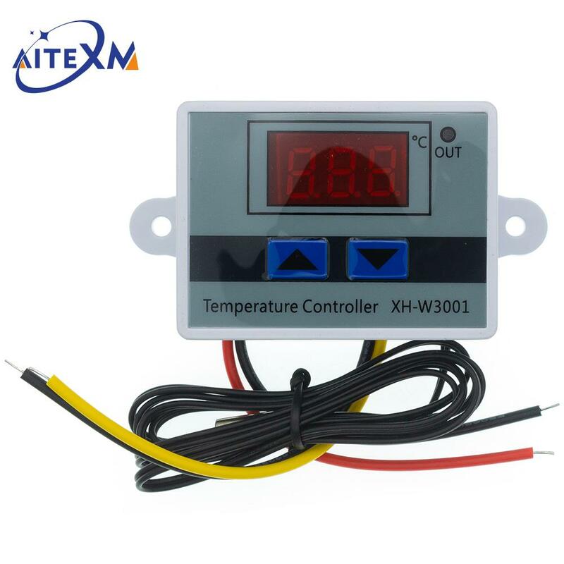 XH-W3001 10A 12V 24V 110V 220V AC cyfrowy regulator temperatury LED do inkubatora chłodzenia przełącznik ogrzewania termostat czujnik NTC