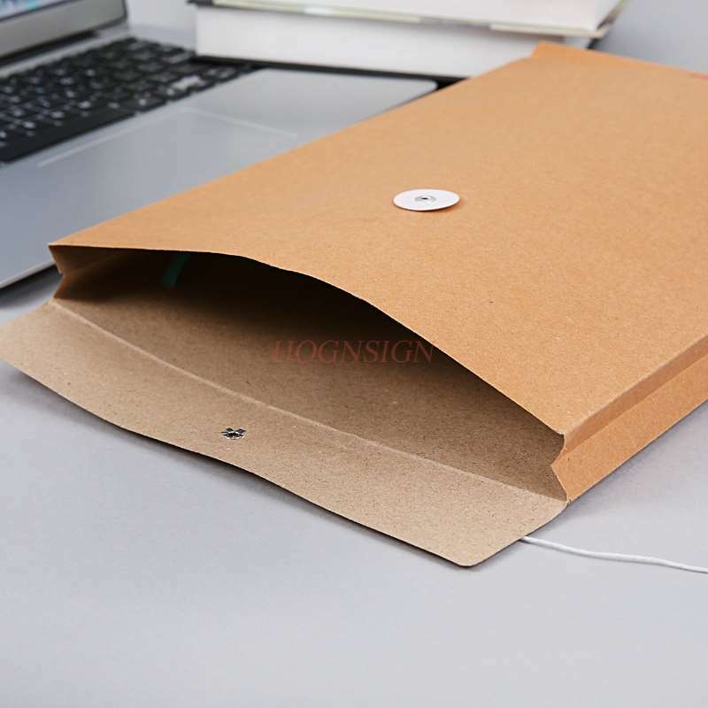 Bolsa de documentos de 30 piezas, portafolio A4, bolsa de papel kraft, bolsa de información
