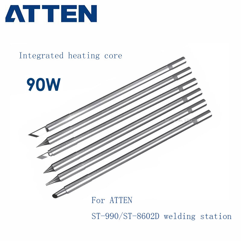 ATTEN-رأس لحام الحديد خاص لحام ، الأساسية التدفئة المتكاملة ، رئيس لحام كهربائي ، سلسلة T990 ، ST-990 ، ST-8602D