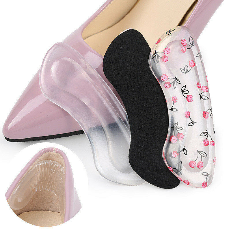Almohadillas de Gel de silicona para zapatos de tacón alto, plantillas protectoras de cojín, almohadilla para aliviar el dolor de pies