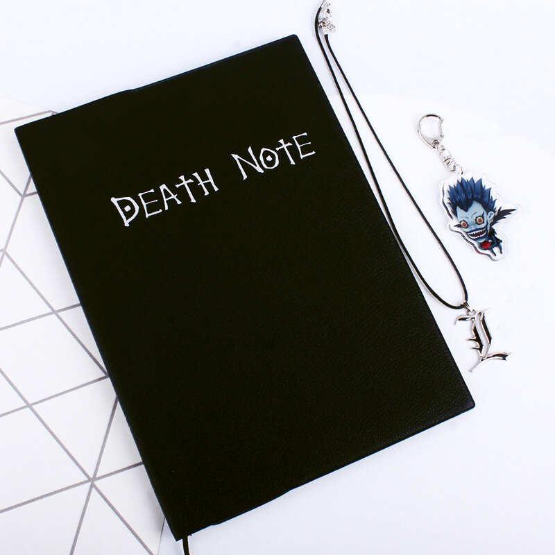 Anime peripheral notebook death notebook with quill pen deathnote student stationery gift Ryuk pendant Ye Shenyue L necklace